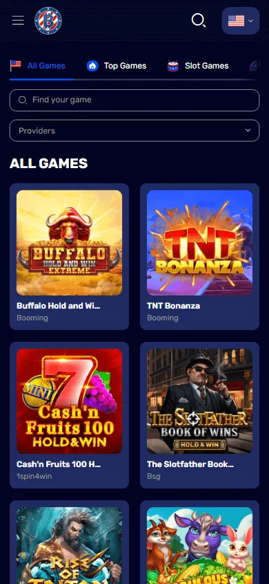 7 Bit Casino mobile games lobby