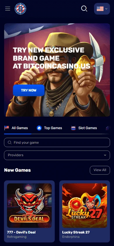 7 Bit Casino mobile homepage